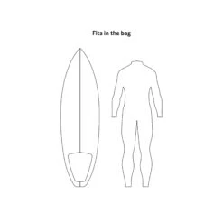 PROLIMIT Boardbag Foil Surf/Kite Black/Grey - 5'10 Black/Grey -Board Frei Verkäufe 404.03396.000 3