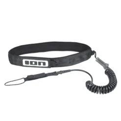 ION Wing/SUP Leash Core Coiled Hip Safety - Black 10'