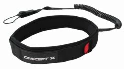 Concept X Wing Foil Coiled Waist Leash 10' - XS-M 110cm Black